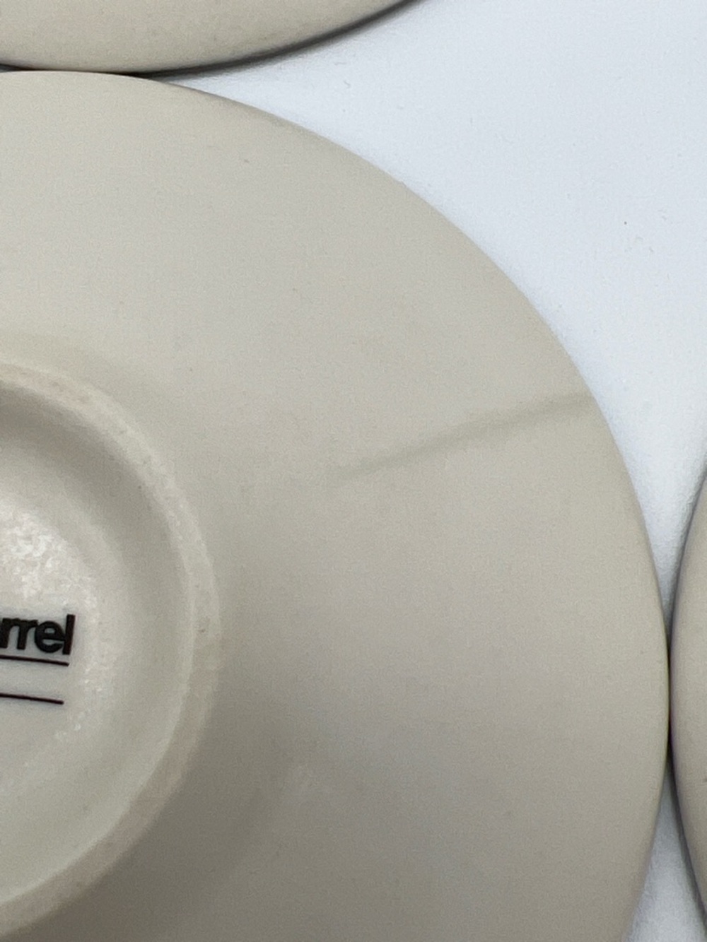Crate&Barrel Mai Stoneware Navy Blue & Cream Bold Floral Sauce Dishes (Set of 6) - Picture 7 of 8